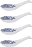WestCraft Suppenlöffel Set 4-tlg. Weiß/Blau Porzellan Asiatica Bild 2