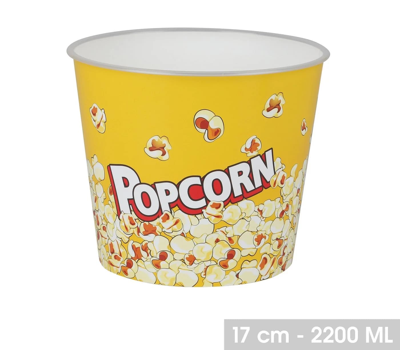 WestCraft Popcorn-Schale Retro 2,2L 2-tlg. Gelb