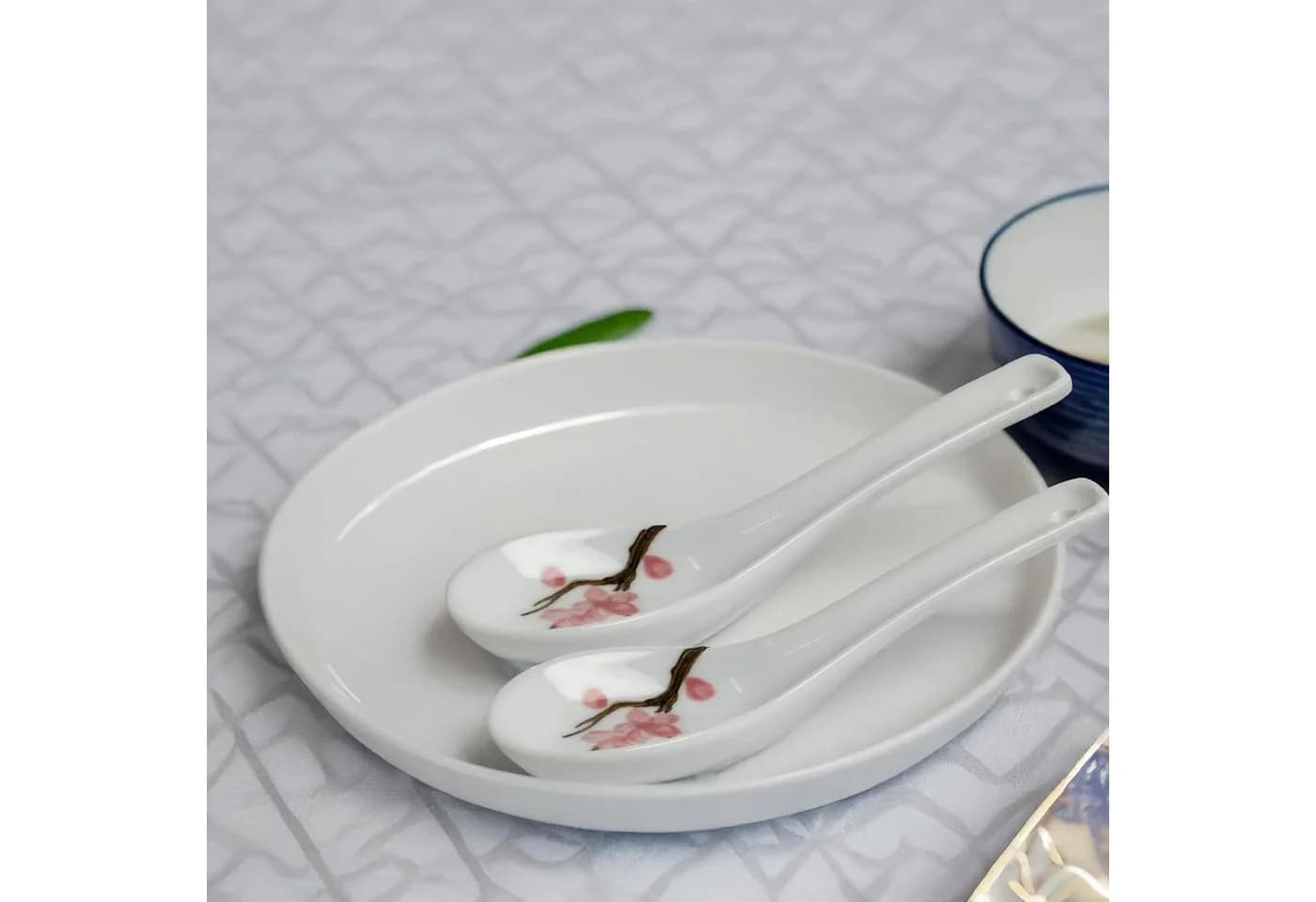 WestCraft Suppenlöffel Grey Series ASIATICA Sakura Porzellan Löffel-Set - Bild 3
