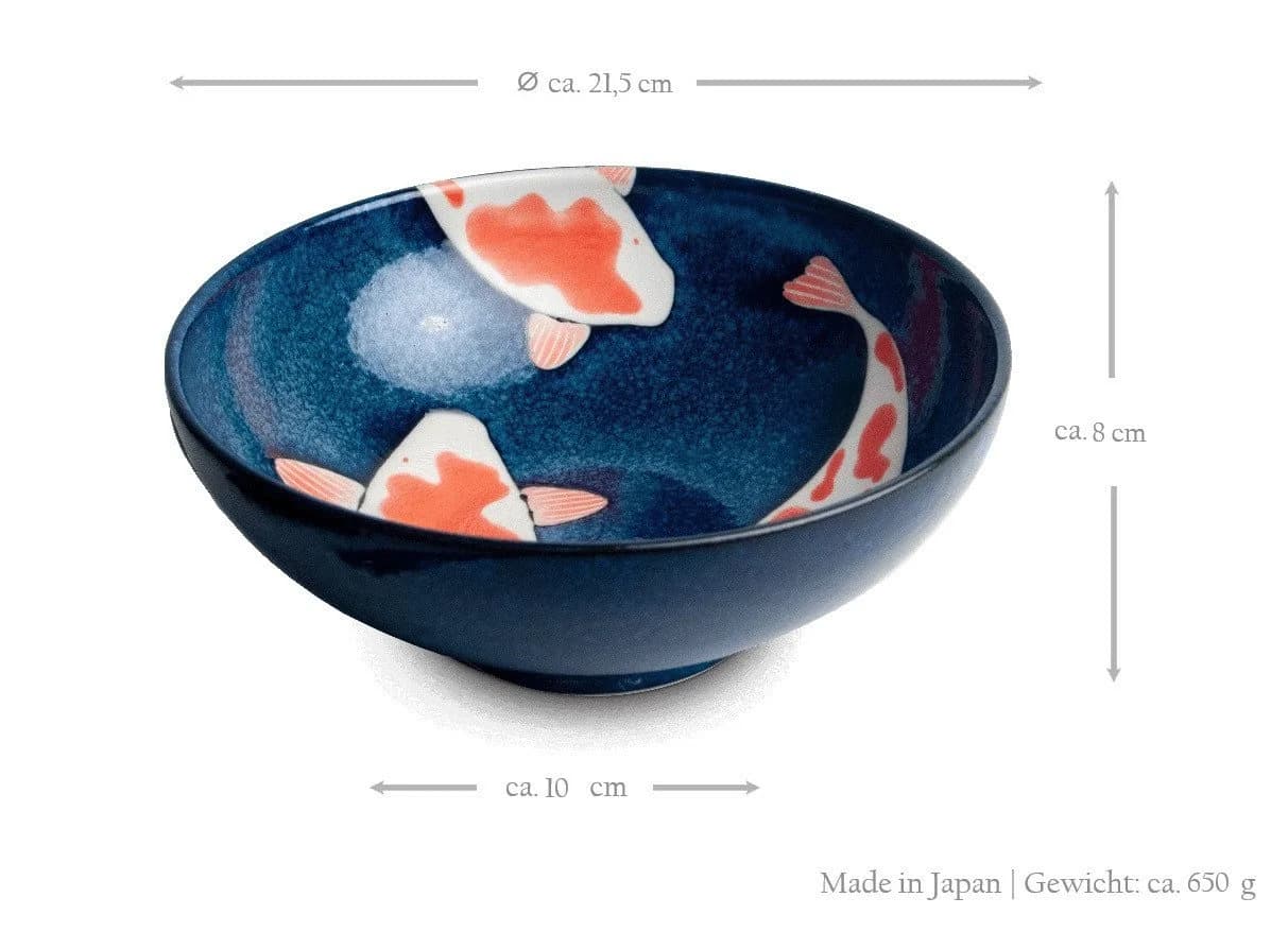 WestCraft Suppenschale Koi-Bowls ASIATICA Blau Porzellan - Bild 3