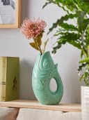 WestCraft Dekovase Fischvase Keramik in Pastellfarben Bild 1