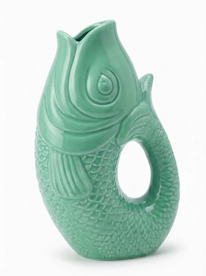 WestCraft Dekovase Fischvase Keramik in Pastellfarben - Bild 2