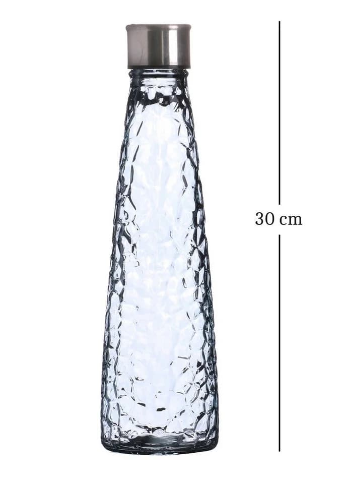 WestCraft Wasserkaraffe Vintage Glas 750ml Pastellfarben