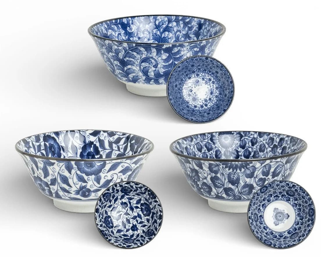 WestCraft Suppenschale Ramen Bowl Japan - Porzellan-Schalen 15 cm - 3er Mix-Set - Bild 2