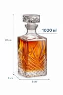 WestCraft Whisky-Karaffe aus Glas mit Glasstopfen Bild 4