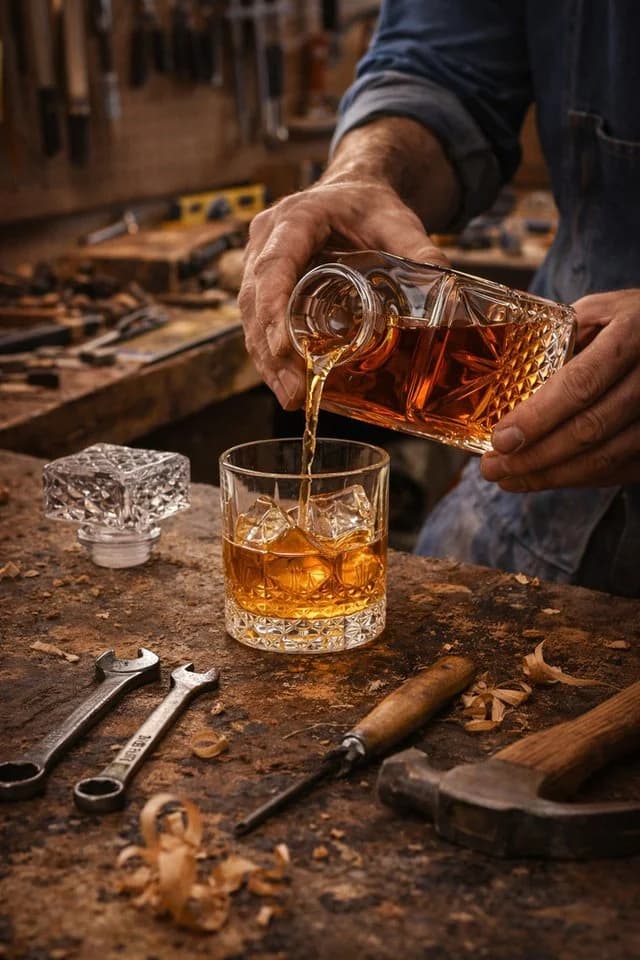 WestCraft Whisky-Karaffe aus Glas mit Glasstopfen - Bild 5