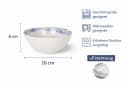 WestCraft Speiseteller 4er Set Weiß Sardinen-Motiv Steinzeug Bild 3