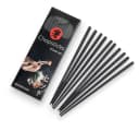 WestCraft Essstäbchen Fiberglas Schwarz 10 Paar Japanischer Stil Bild 2