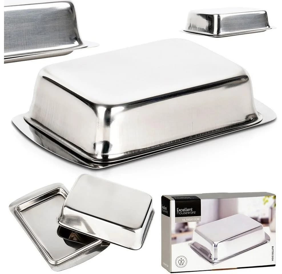WestCraft Butterdose Edelstahl Silber 250g - Bild 2