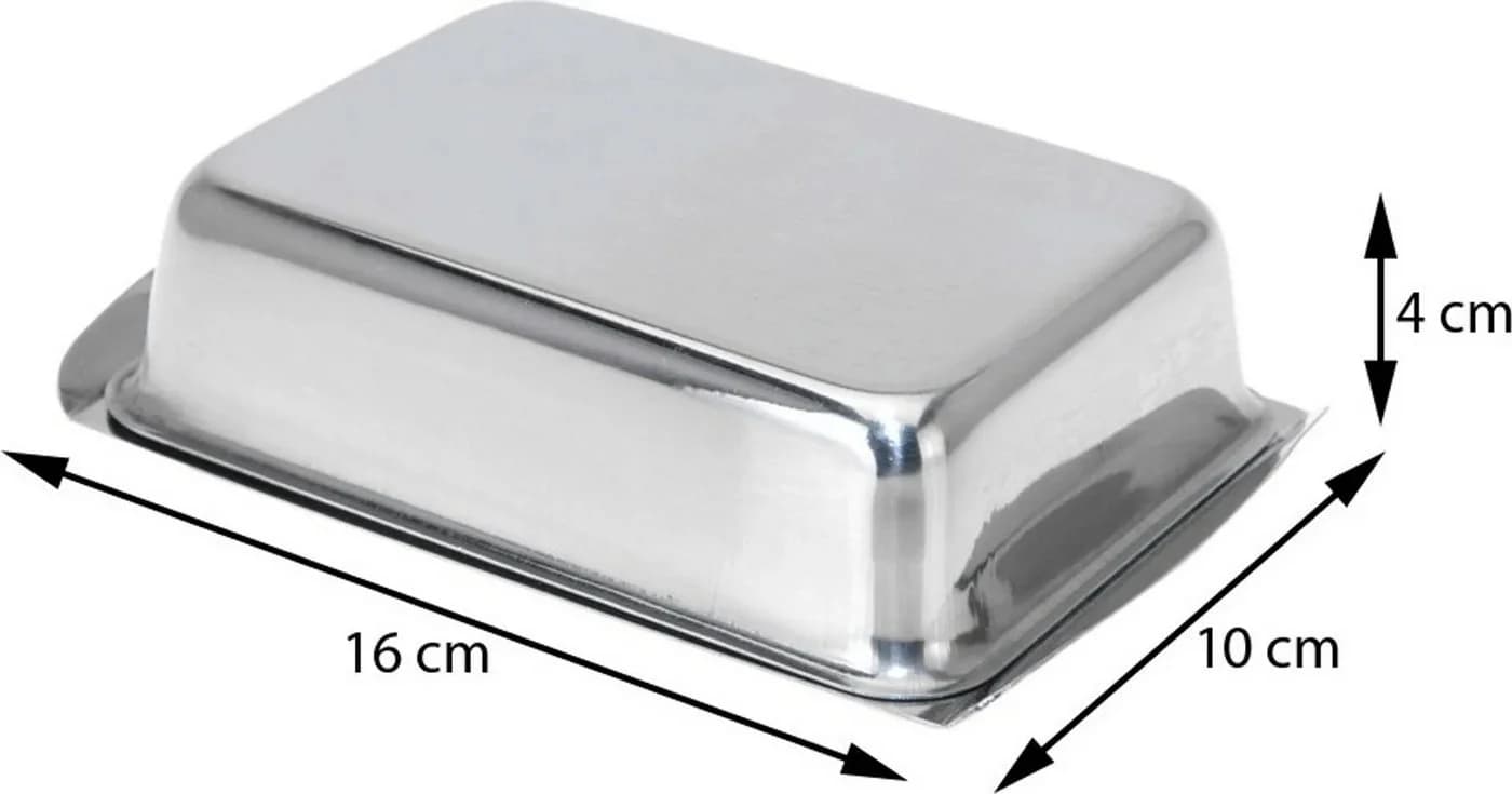 WestCraft Butterdose Edelstahl Silber 250g - Bild 5