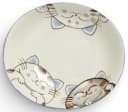 WestCraft Teller-Set Three Cats Japan Porzellan Oval Rot Blau Bild 4