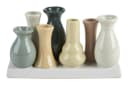WestCraft 7-tlg. Keramik Dekovase Set Bunt Mini Vase Bild 1
