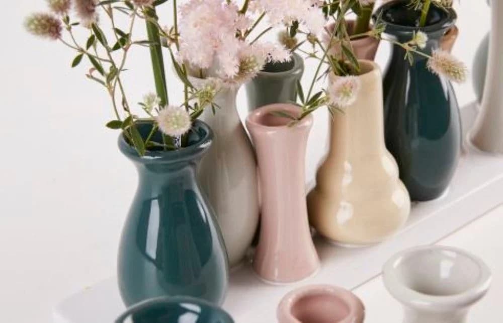 WestCraft 7-tlg. Keramik Dekovase Set Bunt Mini Vase - Bild 4
