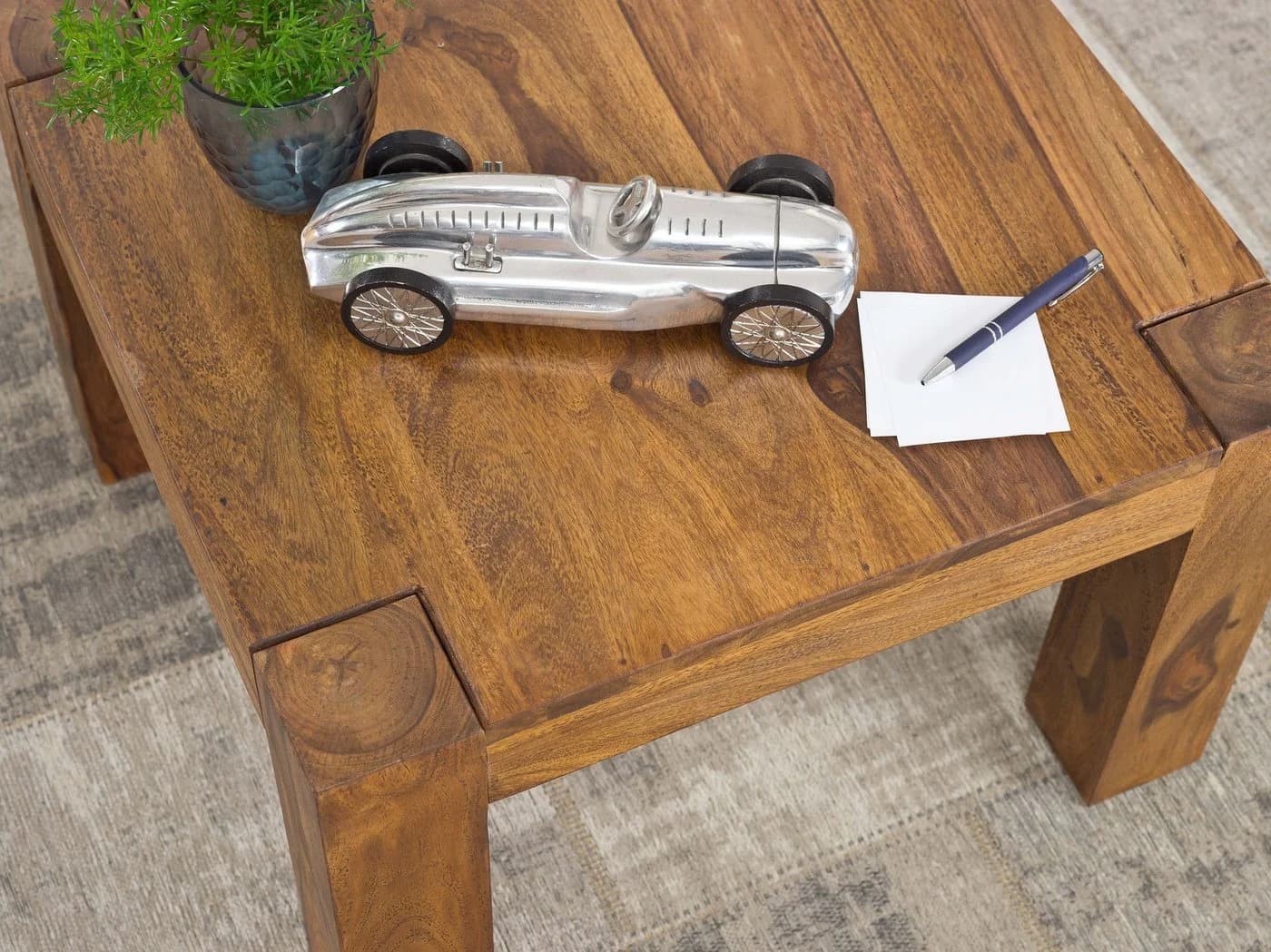 tinkaro Couchtisch DEACON Massivholz Walnuss Braun - Bild 5