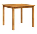 furnicato Gartentisch Esstisch aus Massivholz 85x85 cm Natur Bild 1