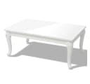 furnicato Couchtisch 100x60x42 cm Hochglanz-Weiß Bild 1