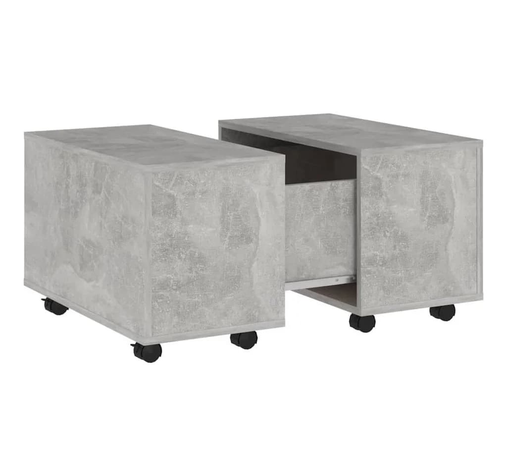 furnicato Couchtisch Ausziehbar Betongrau Holzwerkstoff - Bild 2