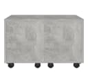 furnicato Couchtisch Ausziehbar Betongrau Holzwerkstoff Bild 5