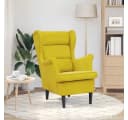 furnicato Sessel Senfgelb mit Samtbezug Bild 3