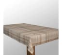 Laro Tischdecke Wachstuch Karo Beige Rechteckig Bild 4