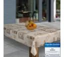 Laro Tischdecke Wachstuch Margerite Braun Beige Bild 2