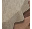 Laro Tischdecke Wachstuch Leinenoptik Beige Creme Rund 140cm Bild 4