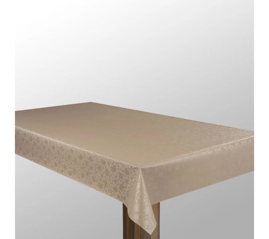 Laro Tischdecke Wachstuch Abwaschbar Beige Umbra Geprägt Rechteckig - Bild 3