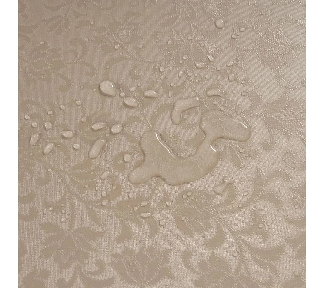 Laro Tischdecke Wachstuch Abwaschbar Beige Umbra Geprägt Rechteckig - Bild 5