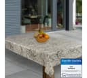 Laro Tischdecke Wachstuch Marmor Weiß Schwarz Grau Bild 2