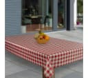 Laro Tischdecke Wachstuch Rot Weiß Karo Bild 2
