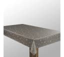Laro Tischdecke Wachstuch Schneeflocken Silber Weiß Bild 3