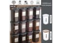 Jungengel Gewürzbehälter Set 12-tlg. Anthrazit/Cappuccino/Transparent BPA-frei Bild 2