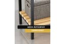 Jungengel Standregal 4-stöckig Holz & Edelstahl Anthrazit Modern Bild 5