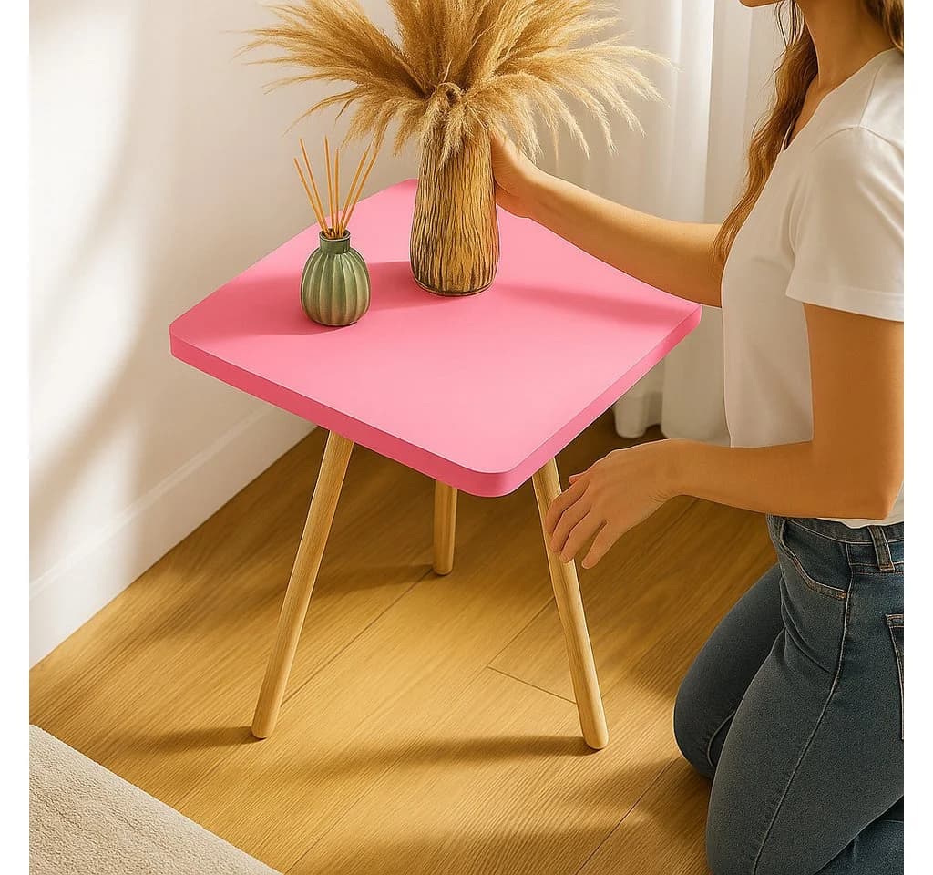 Jungengel Beistelltisch Rosa Modernes Dreibein - Bild 2