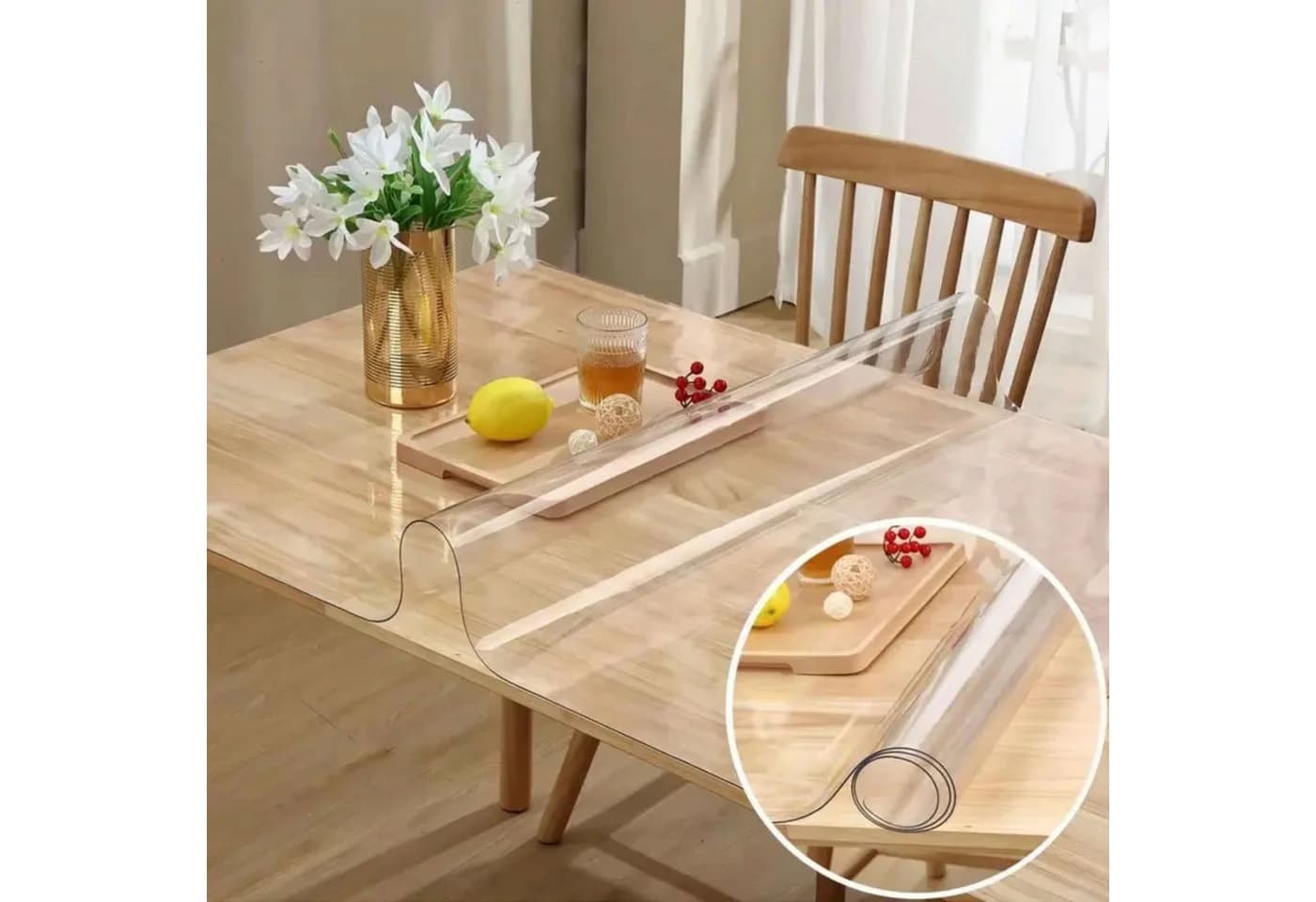 Jungengel Tischdecke PVC Tischfolie Transparent 2mm Schutzfolie Tischschutz Tischmatte - Bild 3