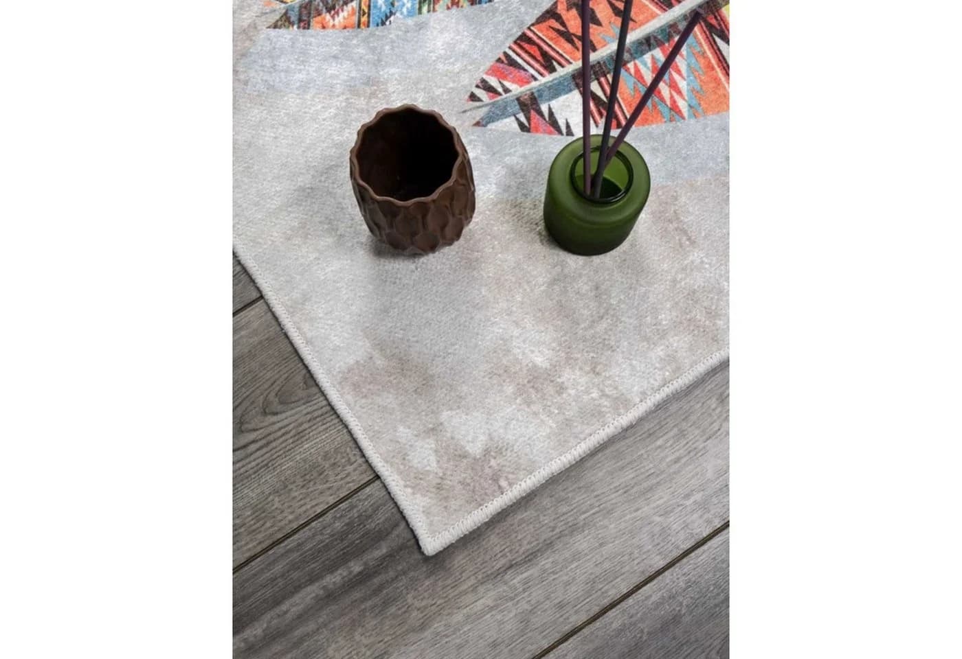 Jungengel Designteppich Modern Bunt Feder Wohnzimmer Teppich Läufer - Bild 5