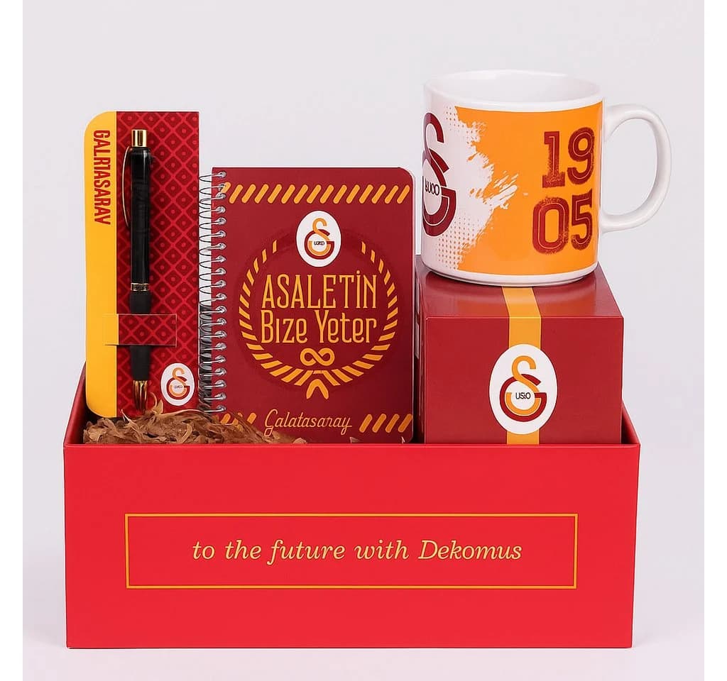 Jungengel Geschenkbox Galatasaray Fan Lizenziert Notizbuch Kugelschreiber - Bild 2