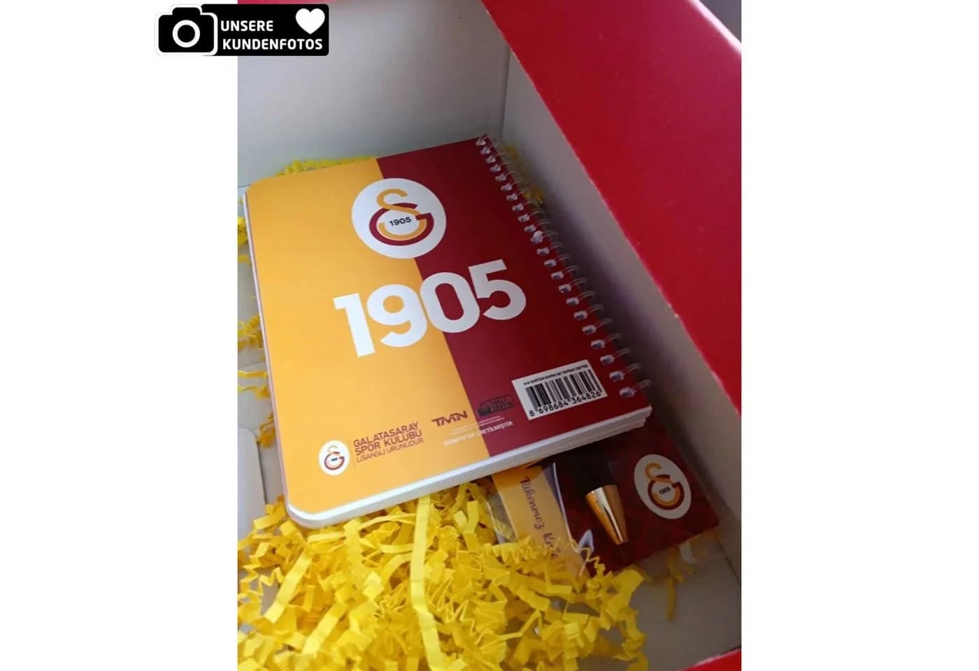Jungengel Geschenkbox Galatasaray Fan Lizenziert Notizbuch Kugelschreiber - Bild 5