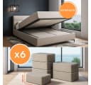 Jungengel Aufbewahrungstasche XL 6'er Set Bettkasten Organizer Grau Bild 2