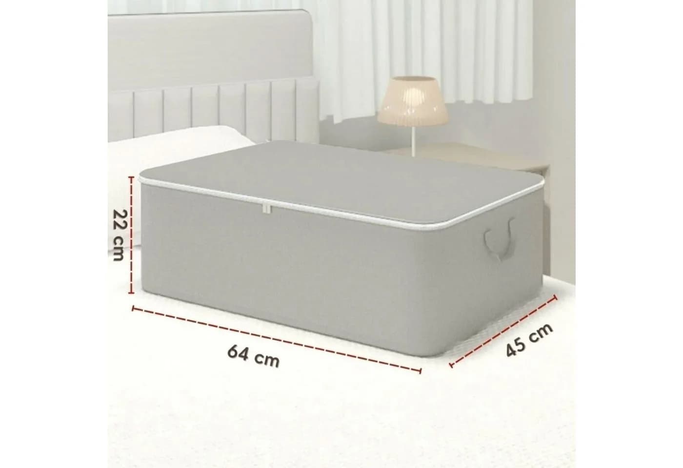 Jungengel Aufbewahrungstasche XL 6'er Set Bettkasten Organizer Grau - Bild 3