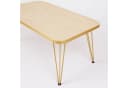 Jungengel Couchtisch-Set 4-teilig Travertin Creme Gold Wohnzimmer Beistelltisch Naturstein Bild 4