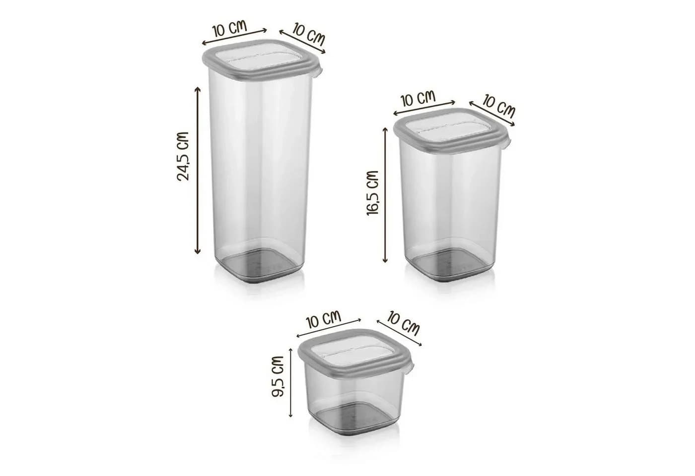 Jungengel Vorratsdosen Set 18tlg. Transparent Stapelbar - Bild 5