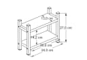 Jungengel Küchenorganizer 2-stufig Schwarz/Braun Metall-Holz Bild 5