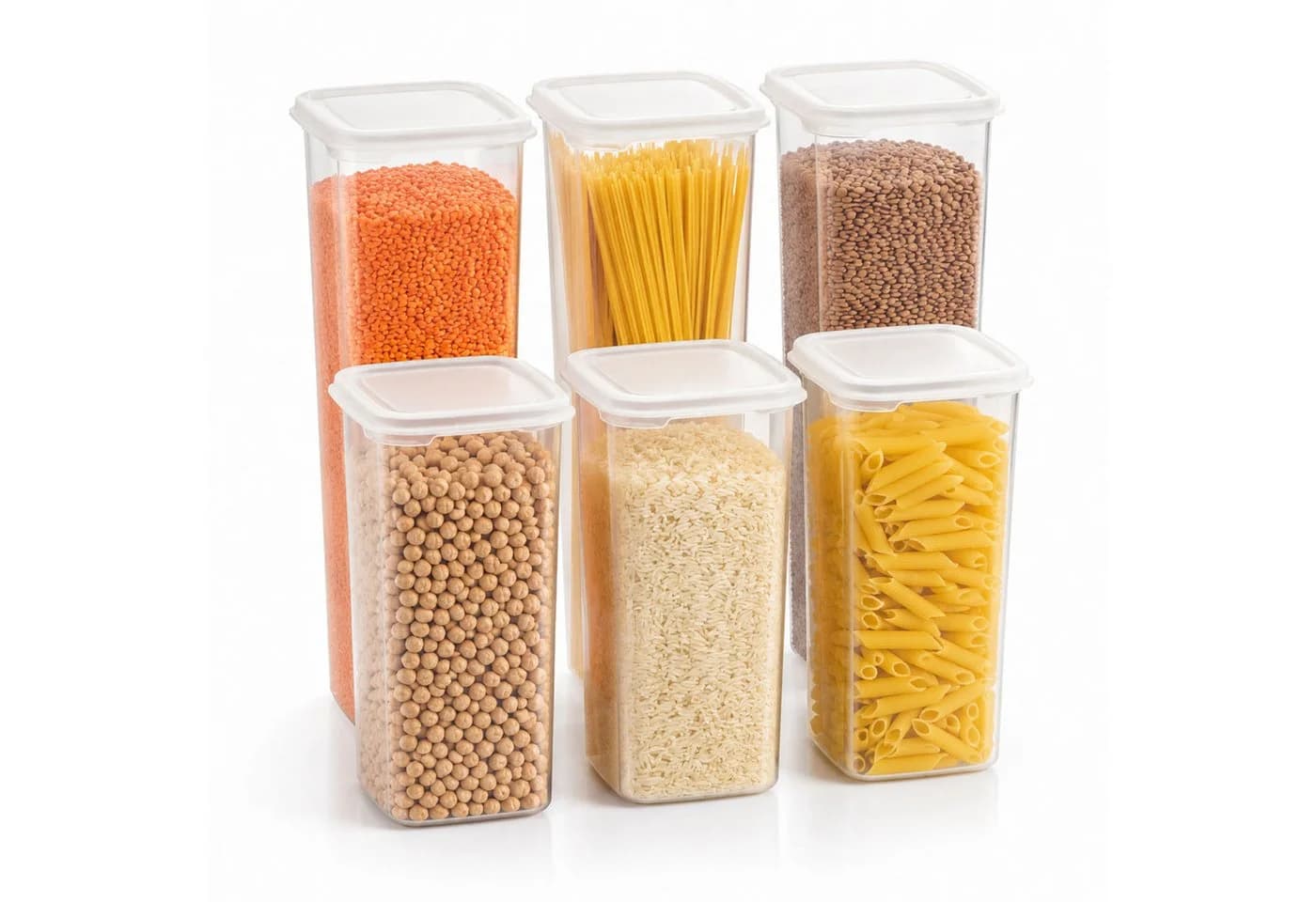 Jungengel Vorratsdosen-Set 6-tlg. 1,7L Transparent BPA-frei - Bild 4