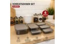 Jungengel Vorratsdosen-Set 6-tlg. Stapelbar BPA-Frei Grau Bild 4