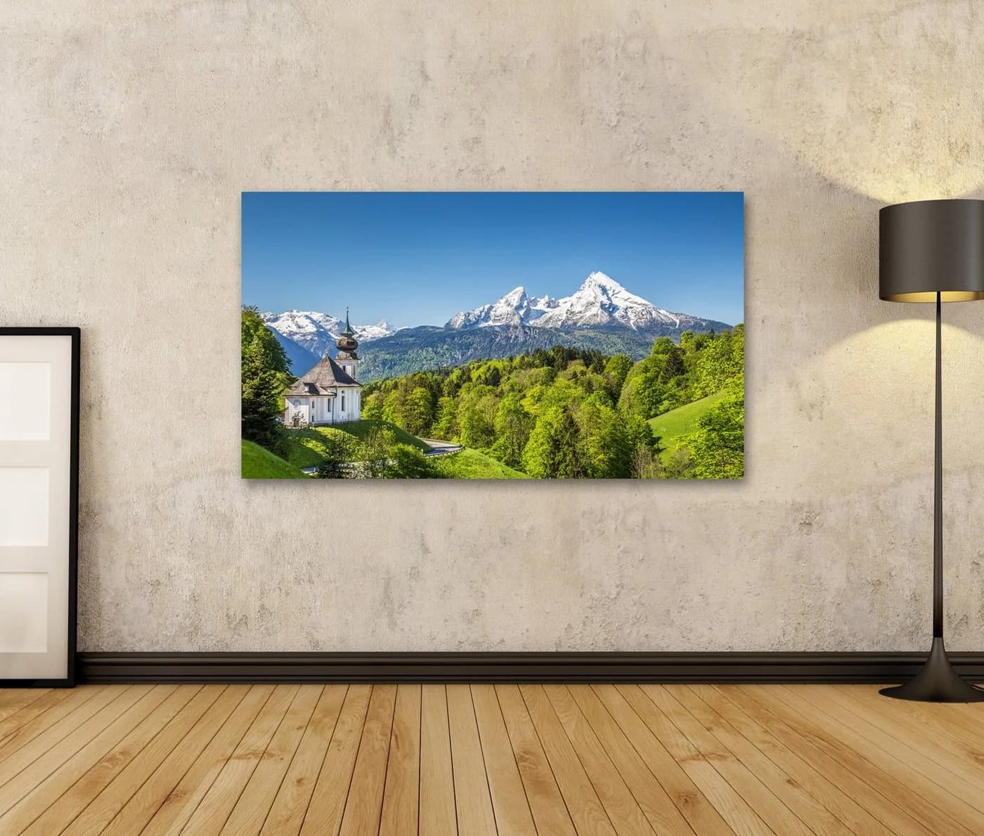 islandburner Leinwandbild Berglandschaft Bayerische Alpen Bunt