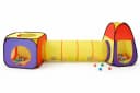 Rungassi 3-teiliges Kinder-Spielzelt mit Krabbeltunnel und 200 Bällen Bild 2