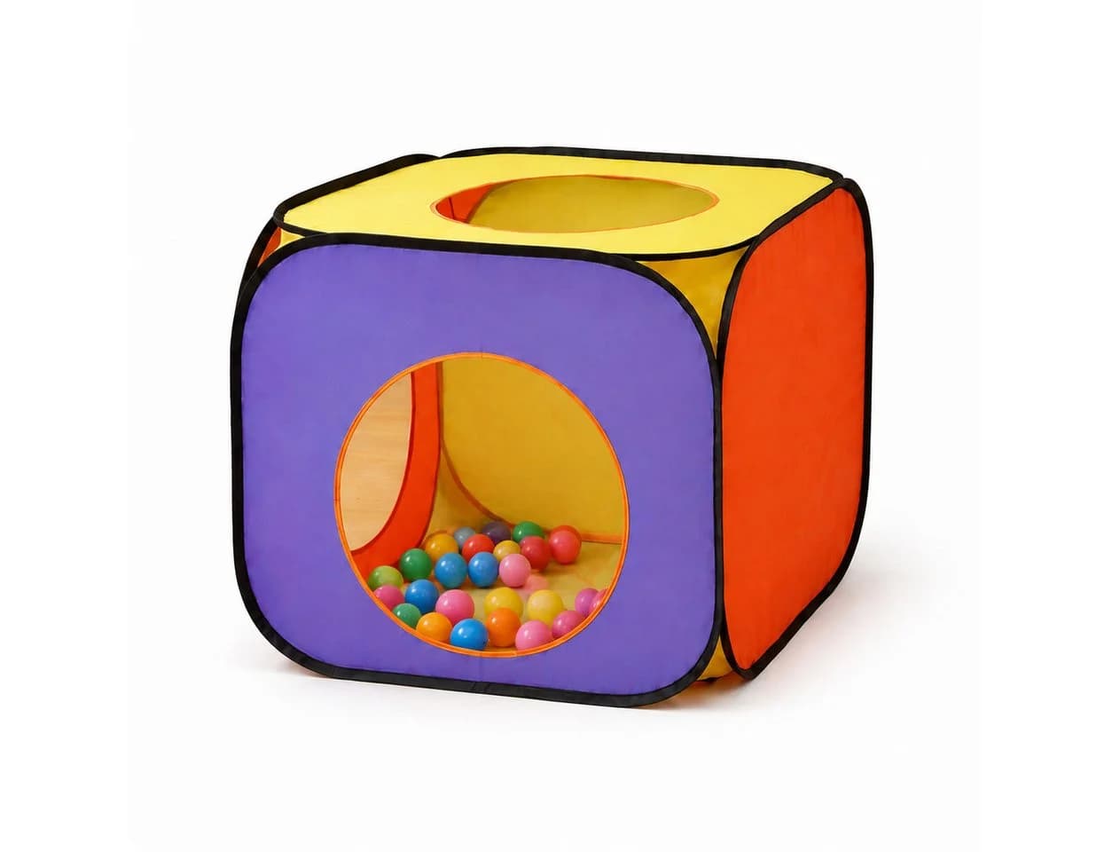 Rungassi 3-teiliges Kinder-Spielzelt mit Krabbeltunnel und 200 Bällen - Bild 4
