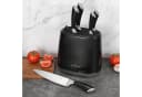 Swiss-Haus Messerblock 6-tlg. Schwarz mit Kochmesser, Santoku & Steakmesser Bild 3