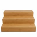 Cheffinger Gewürztreppe Organizer 3-stufig Braun Holz Bambus Bild 1